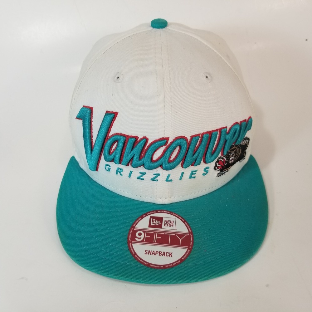 New Era Hat Mens OS White Vancouver Grizzlies 9Fifty Hardwood Classics Snapback